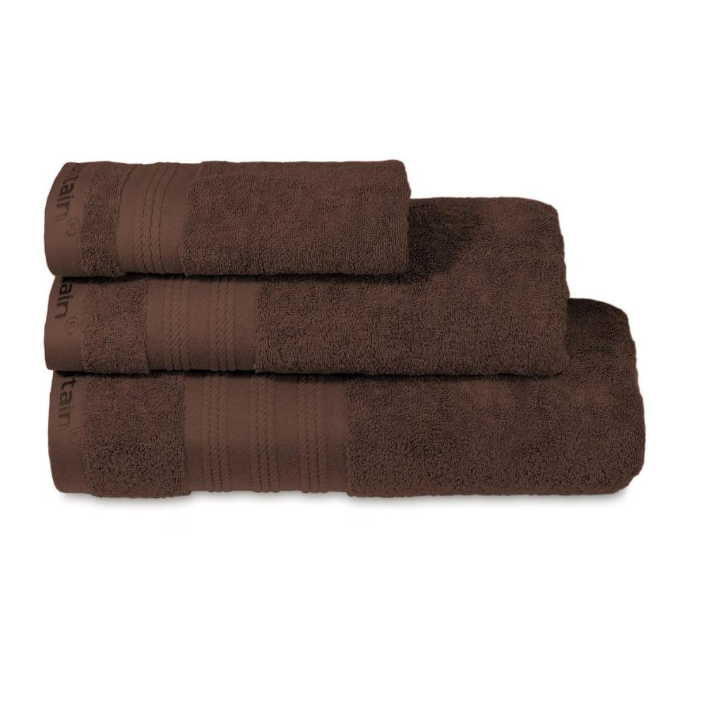 Prosop de față și mâini Terry, din bumbac egiptean, maro